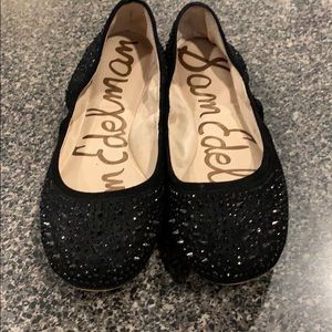 Sam Edelman Rhinestone Embellished Ballet Flats